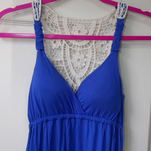 Pink Rose Dresses & Skirts - Blue Long Maxi Dress